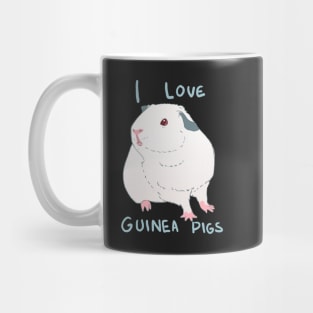 I love guinea pigs - pink eye white guinea pig - Cute pet parent spoiled animal Mug